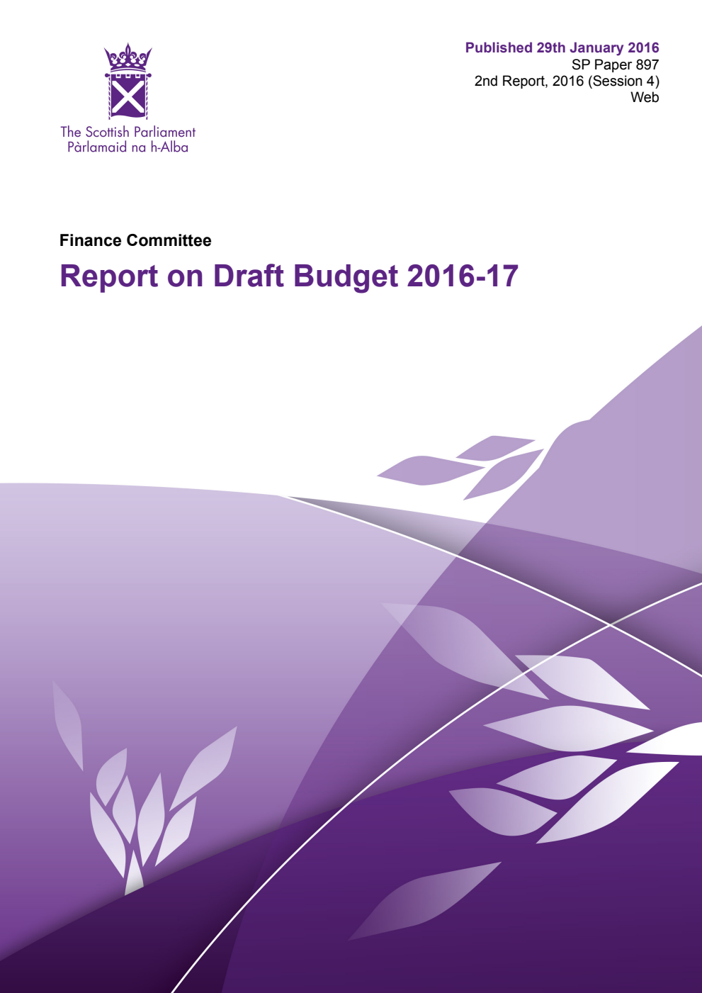 Finance Committee 2nd Report, 2016: Report on Draft Budget 2016-17