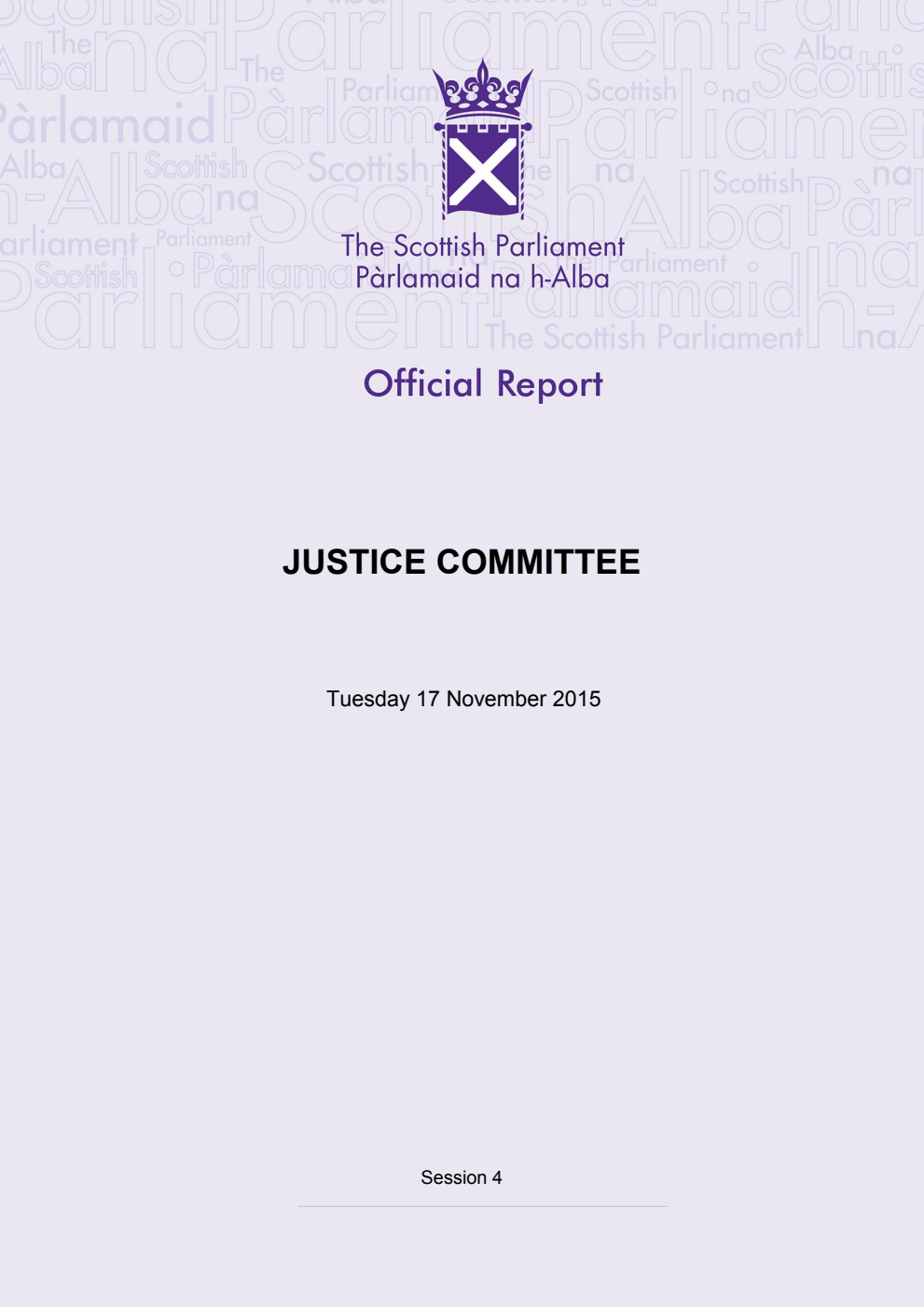 Justice Committee 32nd Meeting 2015, 17 November 2015 [Final]