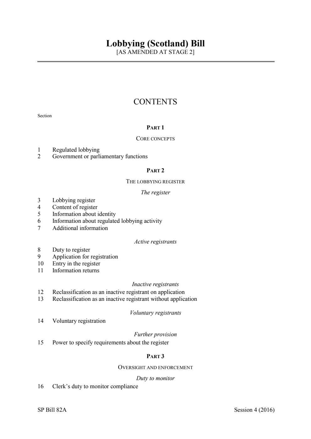 Lobbying (Scotland) Bill [As amended at stage 2]