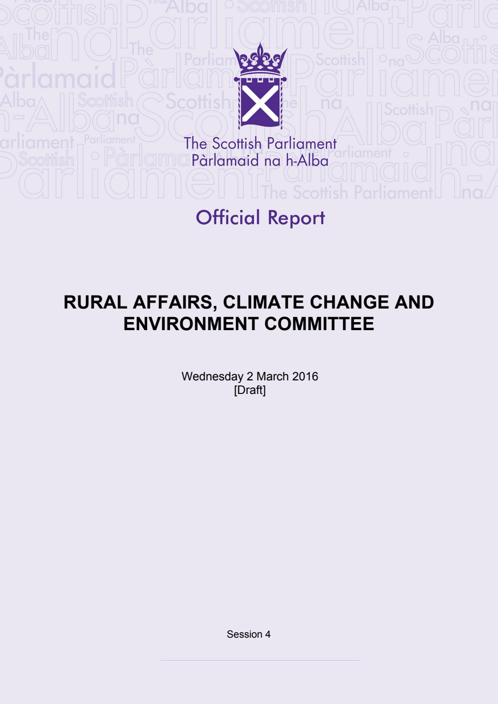 Rural Affairs, Climate Change and Environment Committee 7th Meeting 2016, 2 March 2016 [Draft]