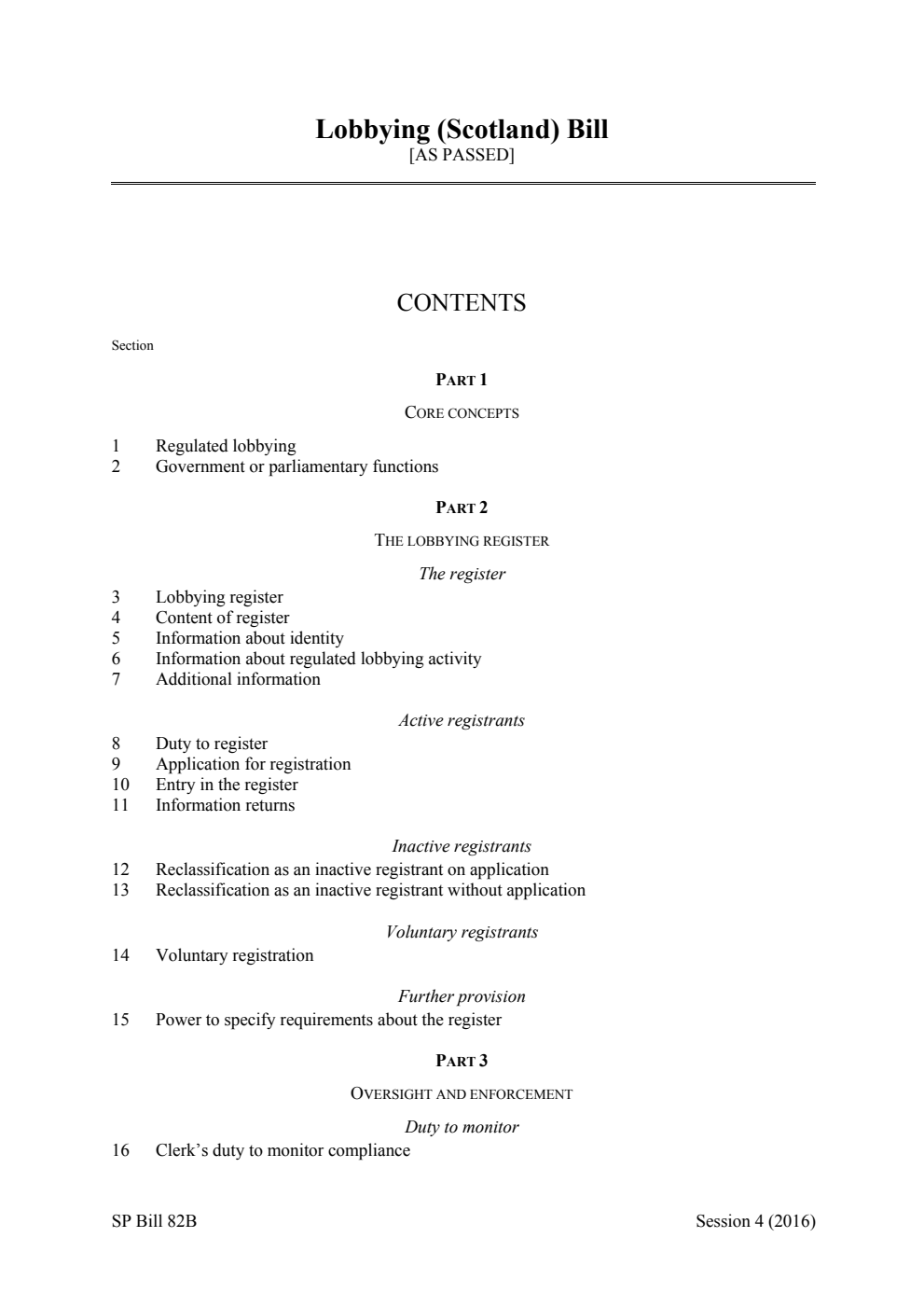 Lobbying (Scotland) Bill [As passed]