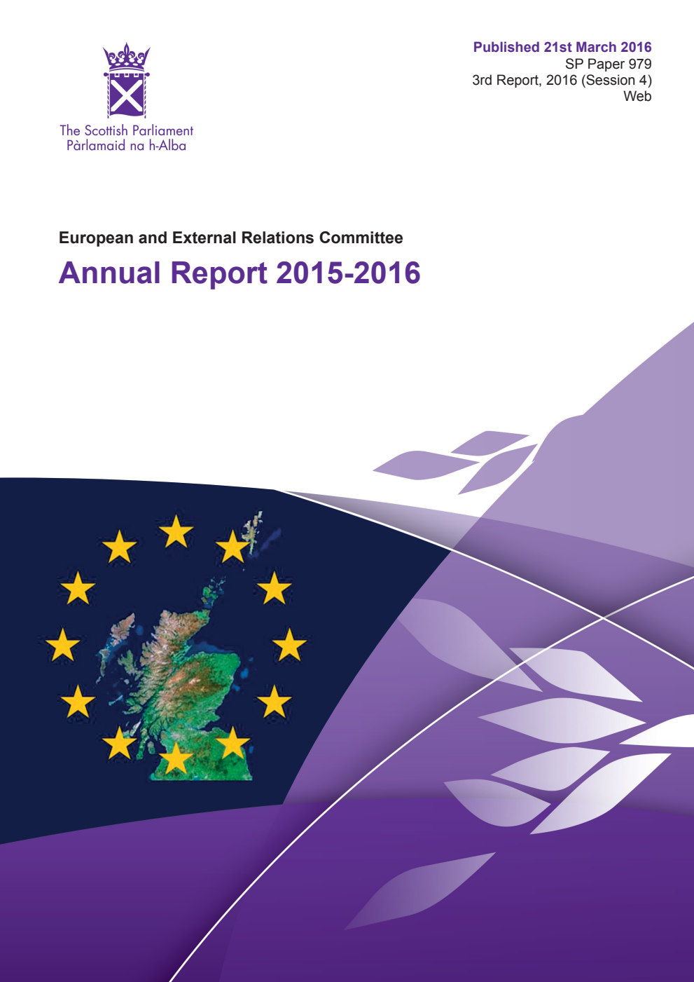 European and External Relations Committee 3rd Report, 2016: Annual Report 2015-2016