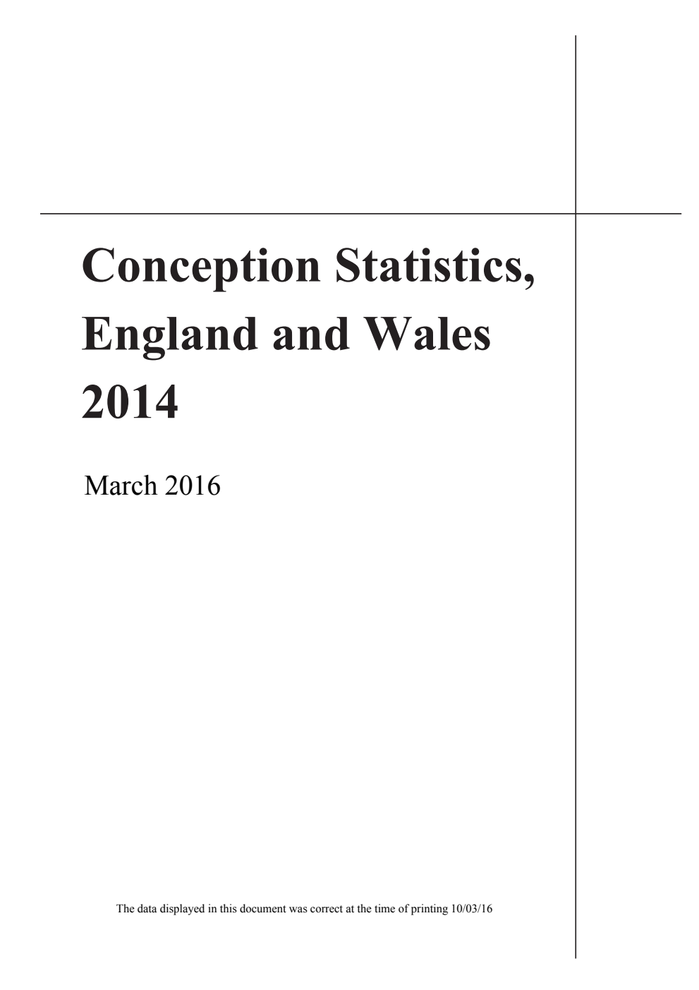 Conception Statistics, England and Wales 2014