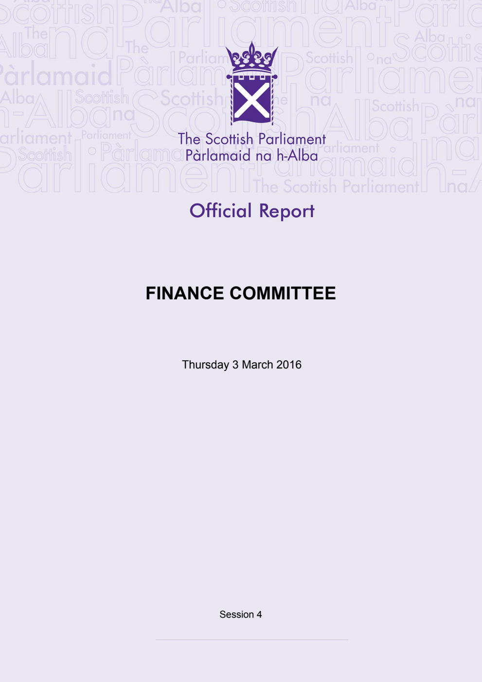 Finance Committee 9th Meeting 2016, 3 March 2016 [Final]