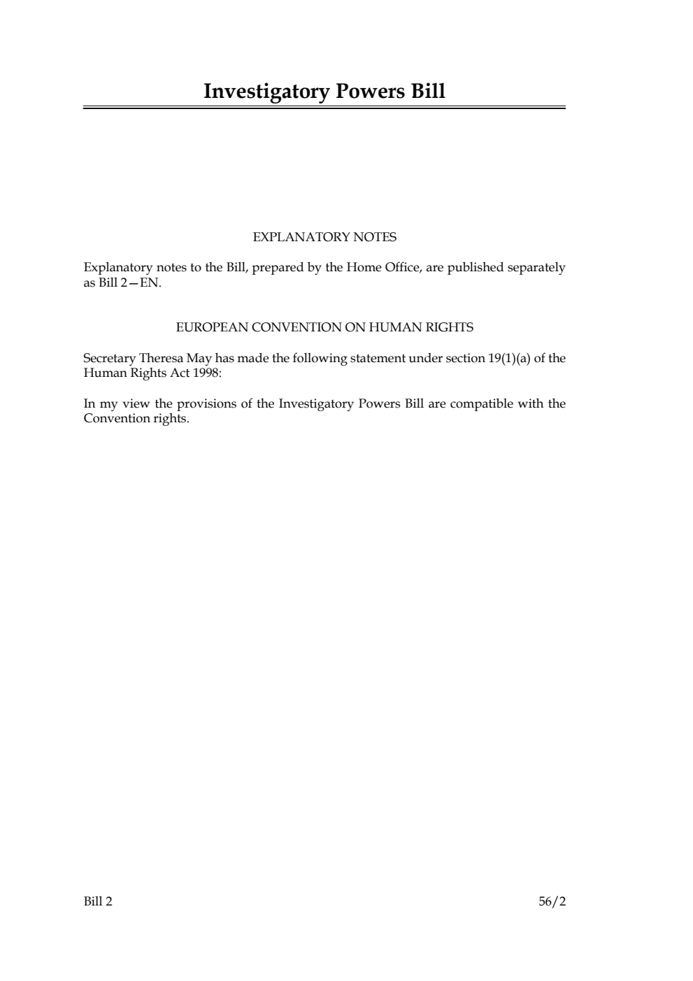 Investigatory Powers Bill