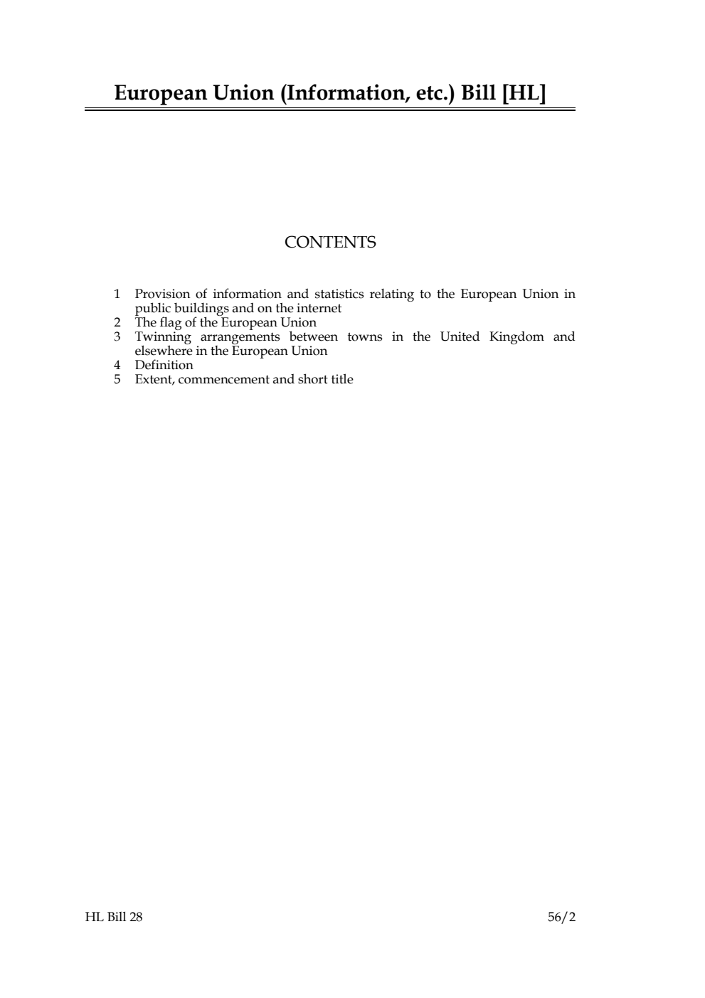 European Union (Information, etc.) Bill