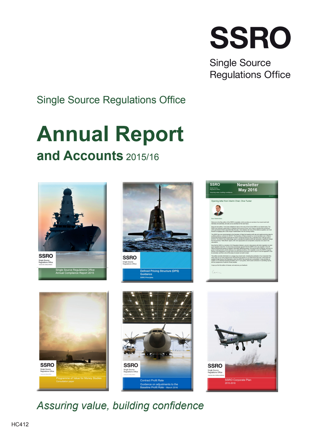 Single Source Regulations Office Annual Report and Accounts 2015/16