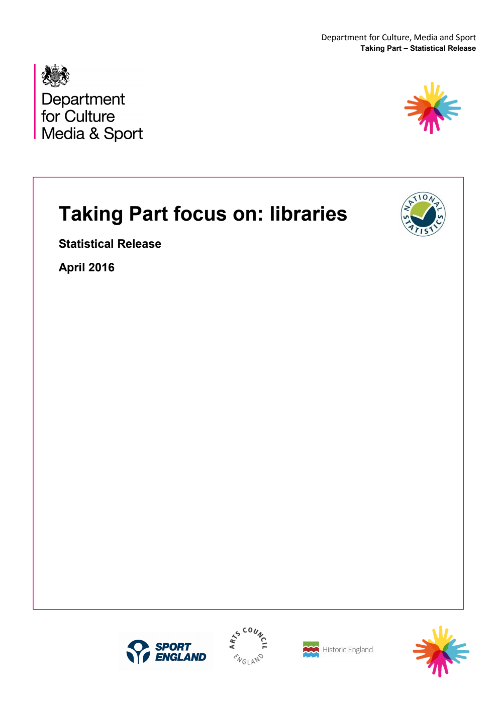 Taking Part focus on: Libraries