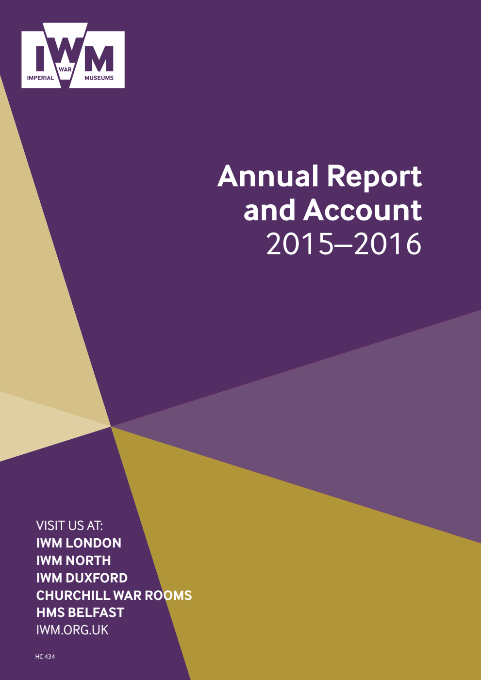 Imperial War Museum Annual Report and Account 2015-2016