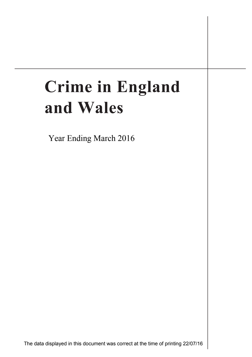Crime in England and Wales 2015/16