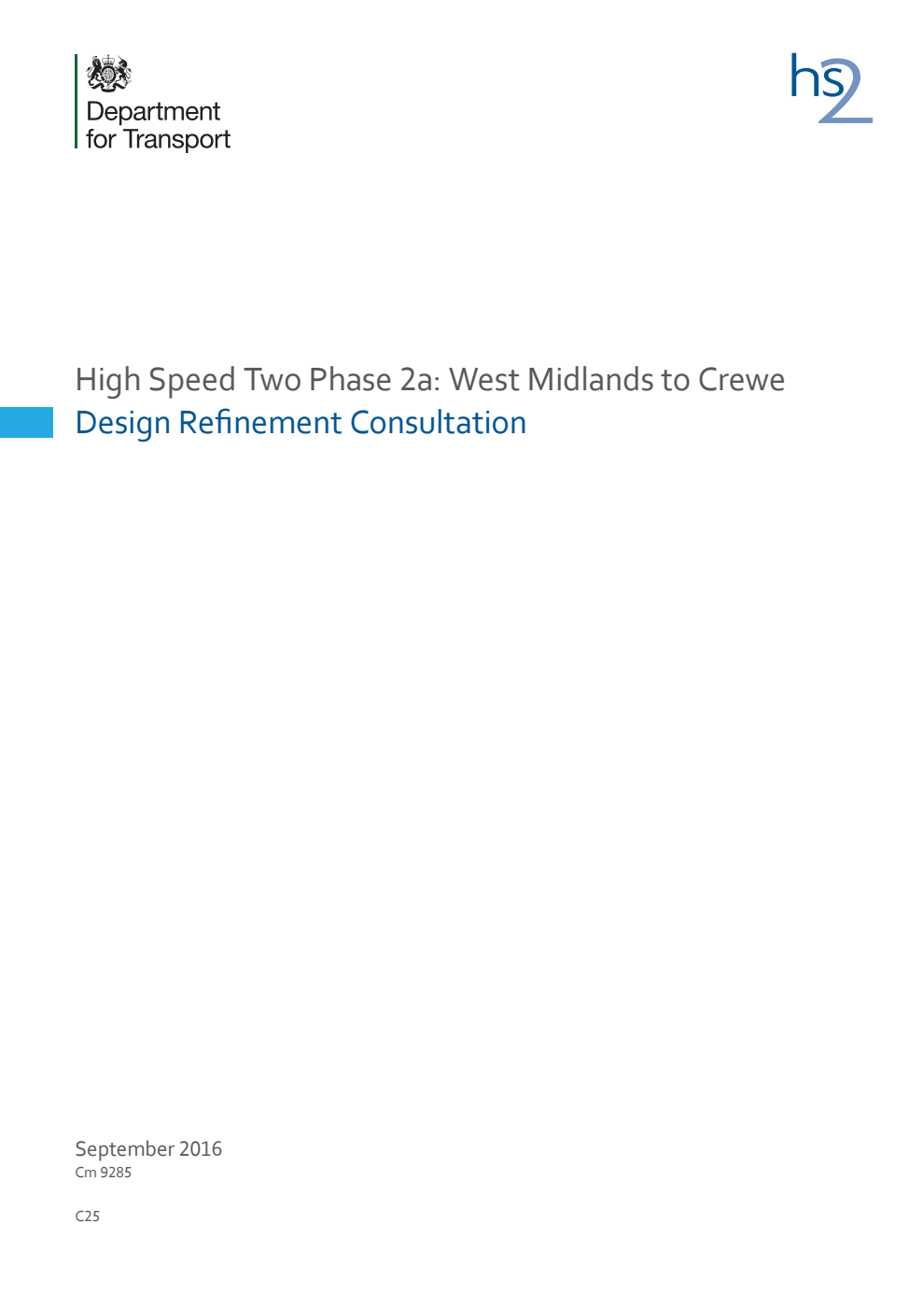 High Speed Two Phase 2a: West Midlands to Crewe Design Refinement Consultation