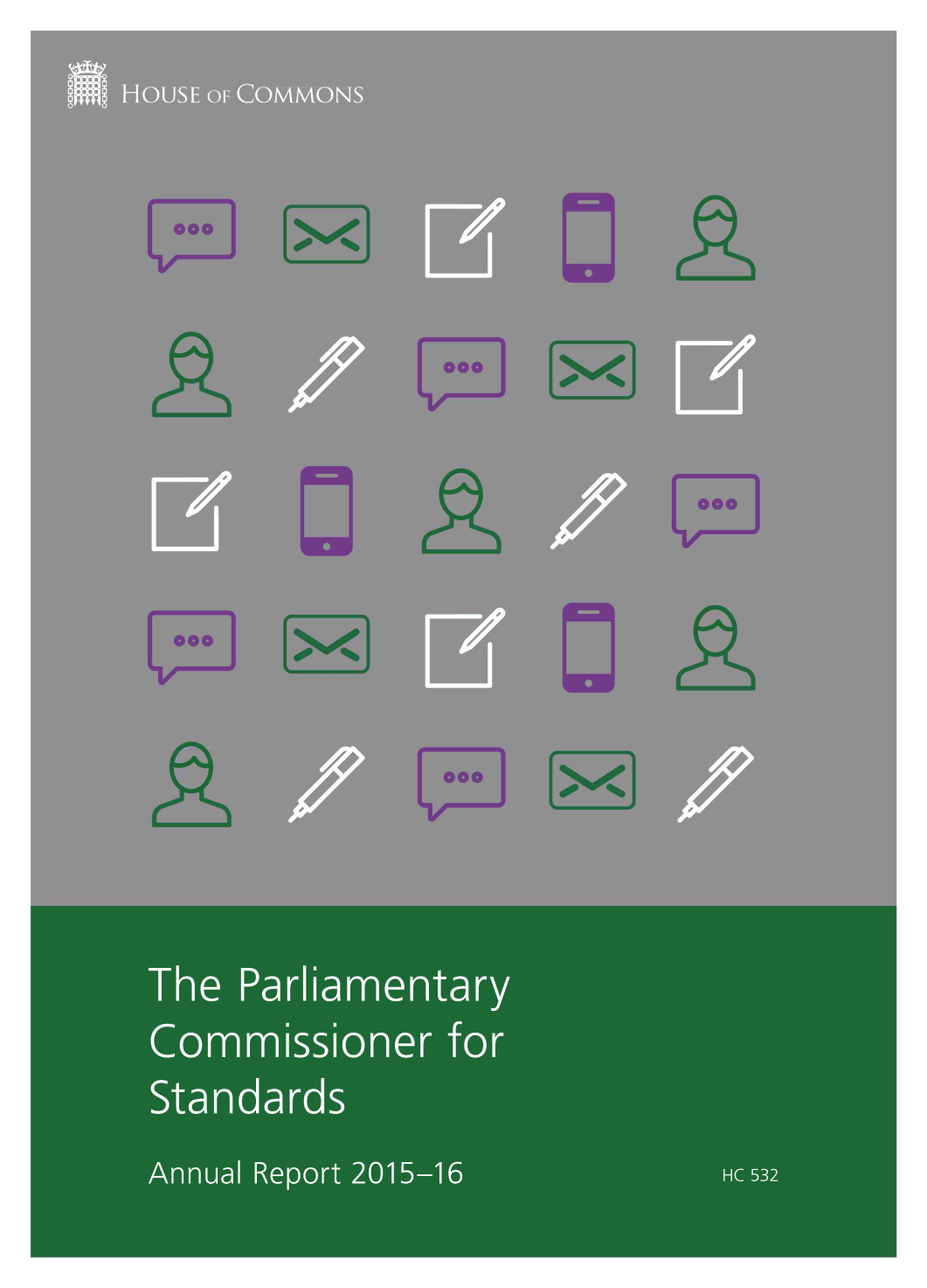 Parliamentary Commissioner for Standards Annual Report 2015-16