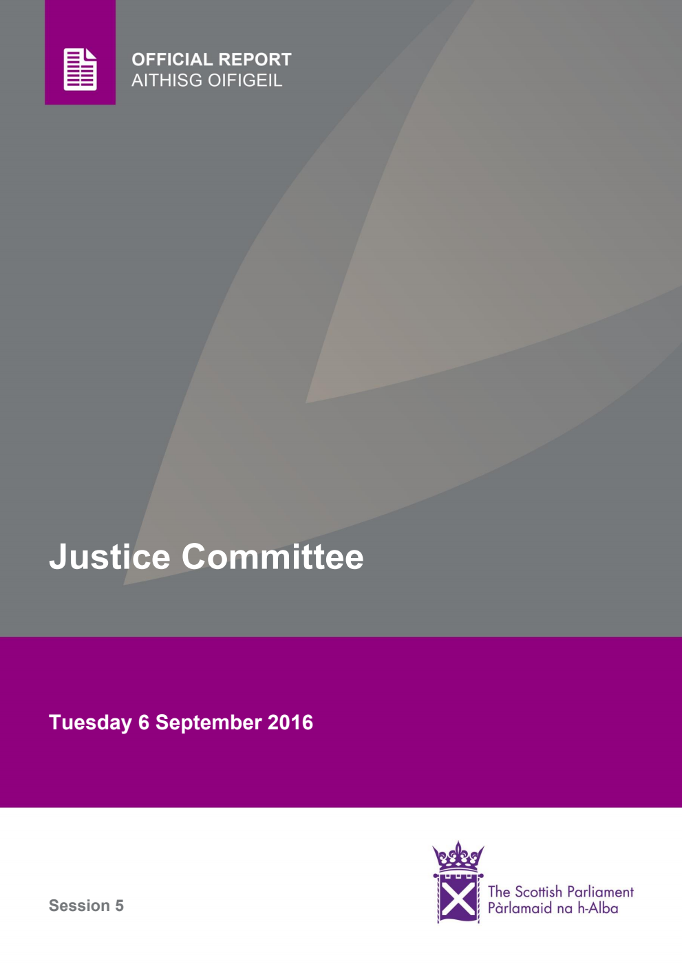 Justice Committee 3rd Meeting 2016, 06 September 2016 [Final]