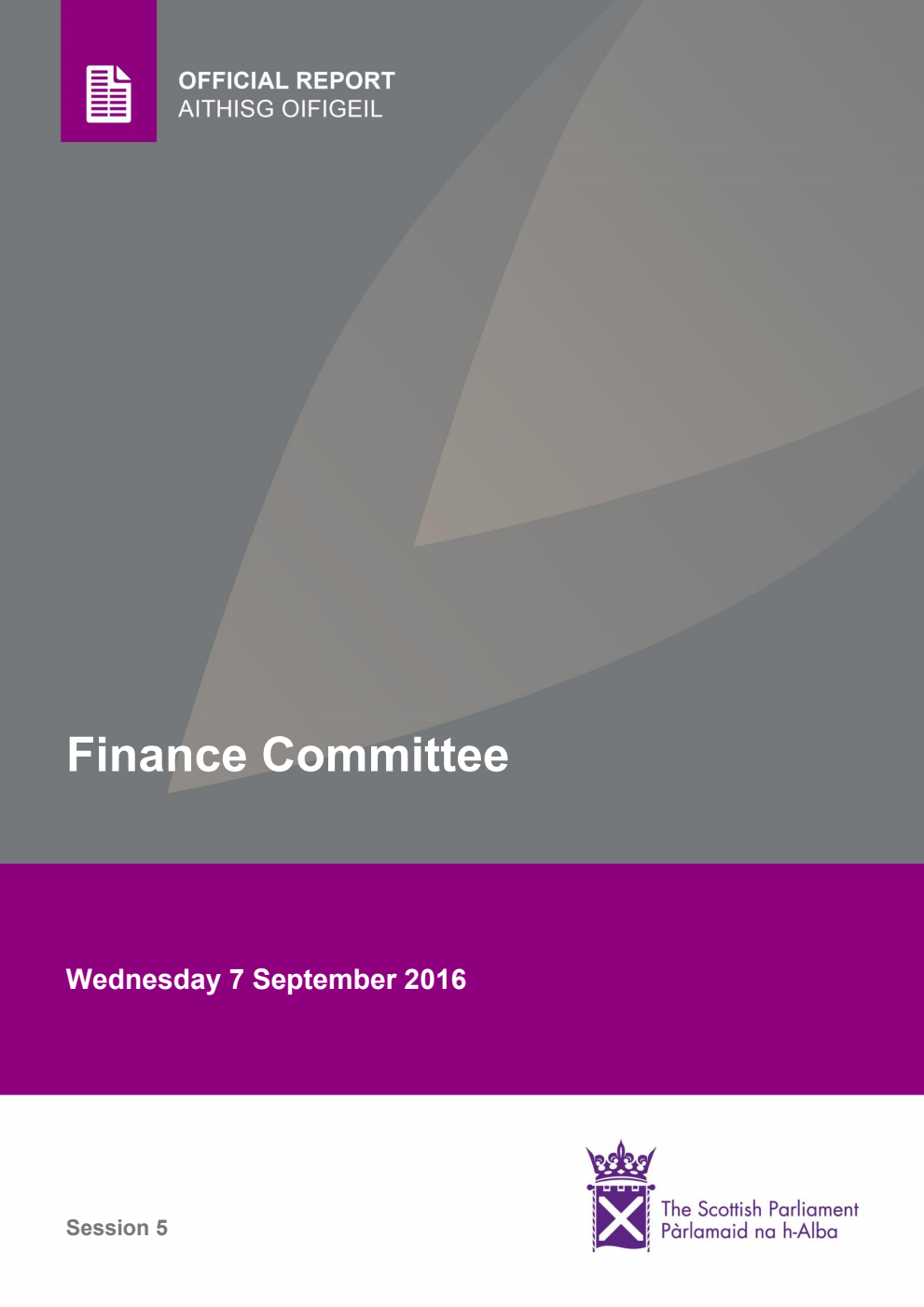 Finance Committee 3rd Meeting 2016, 7 September 2016 [Final]