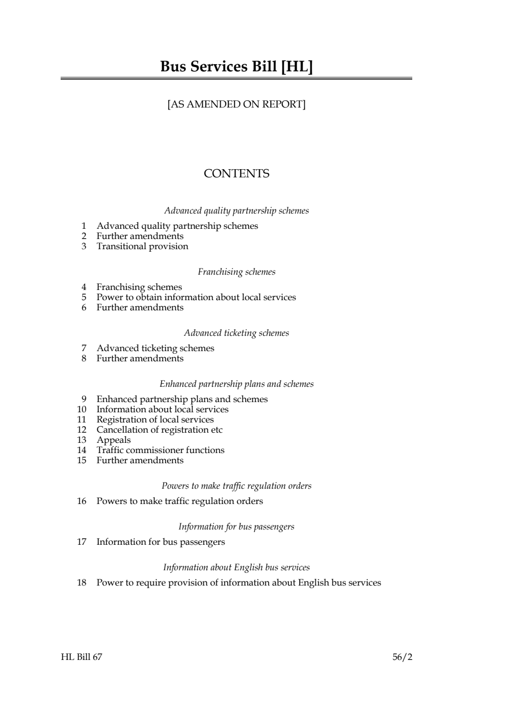 Bus Services Bill [as amended on Report]