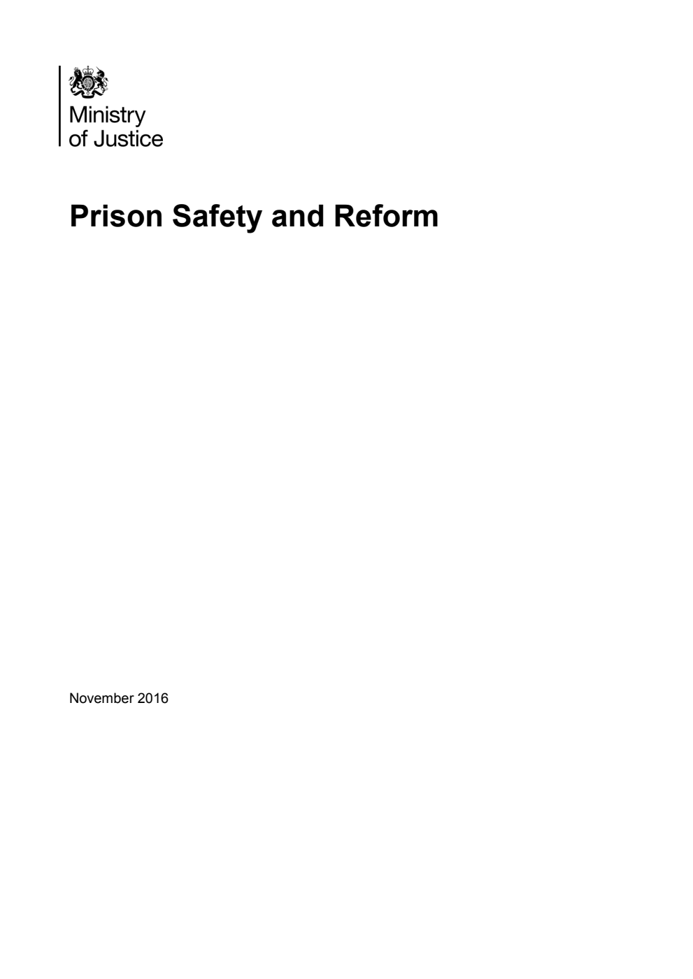 Prison Safety and Reform
