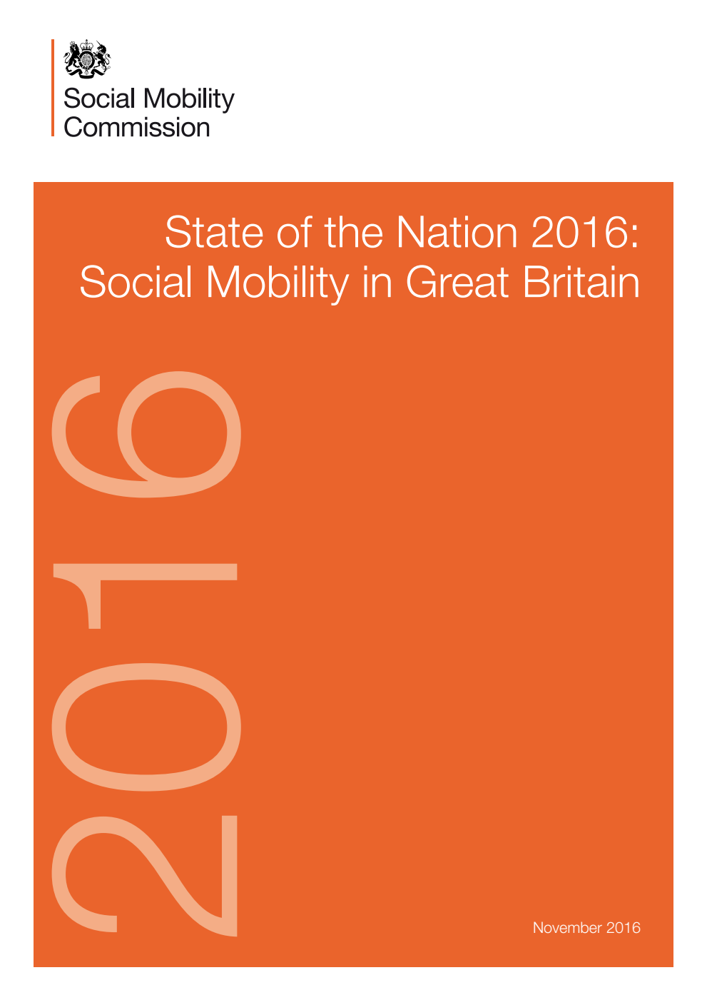 State of the Nation 2016: Social Mobility in Great Britain