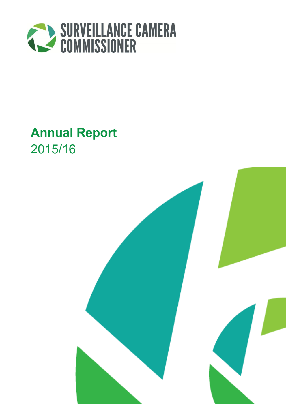 Surveillance Camera Commissioner Annual Report 2015/16