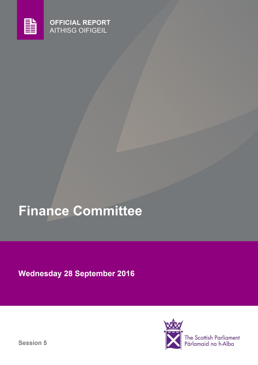 Finance Committee 6th Meeting 2016, 28 September 2016 [Final]