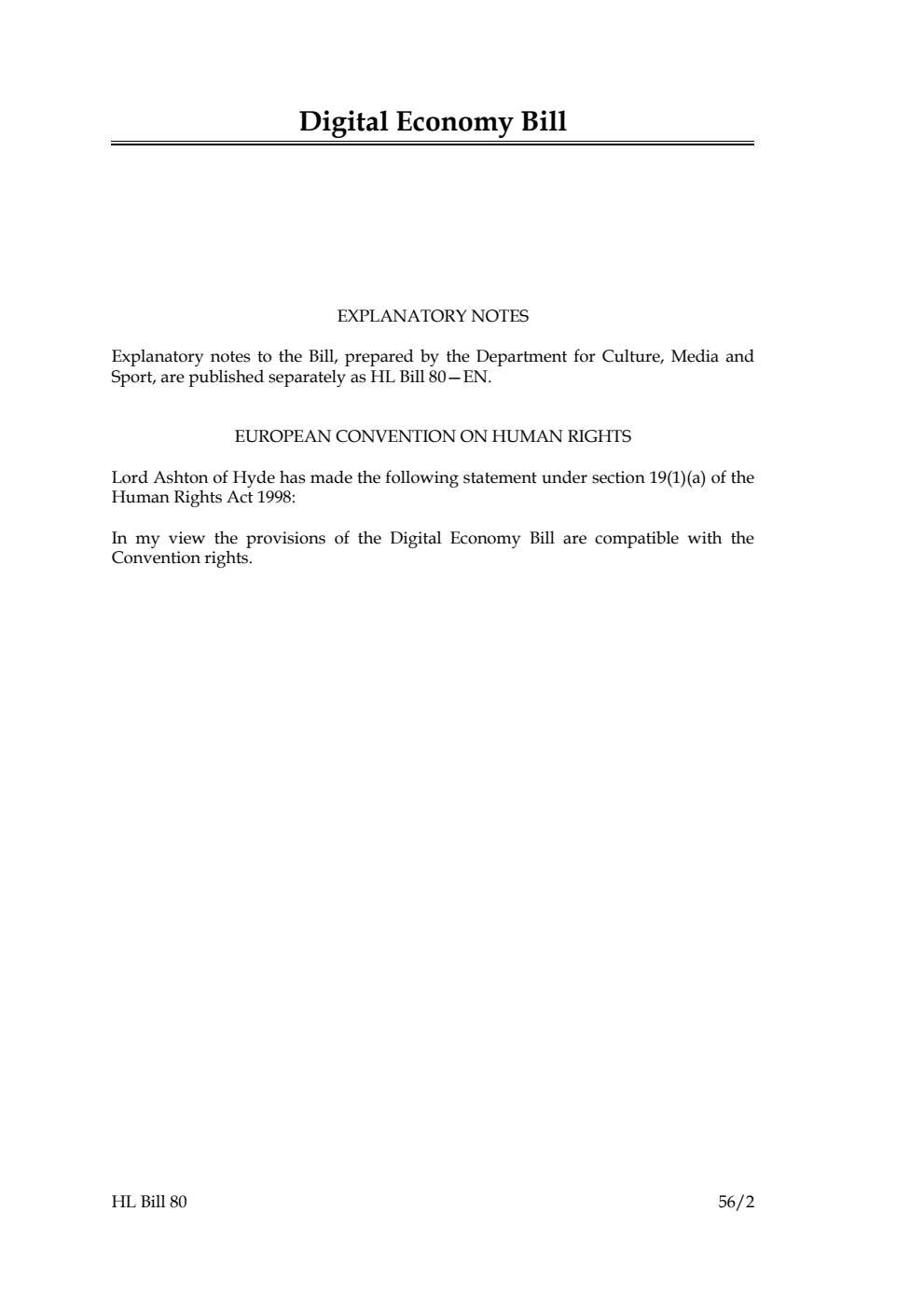 Digital Economy Bill