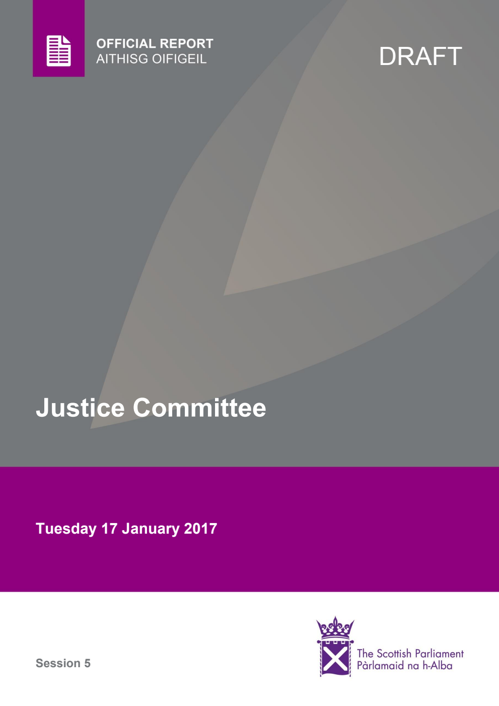 Justice Committee 2nd Meeting 2017, 17 January 2017 [Draft]