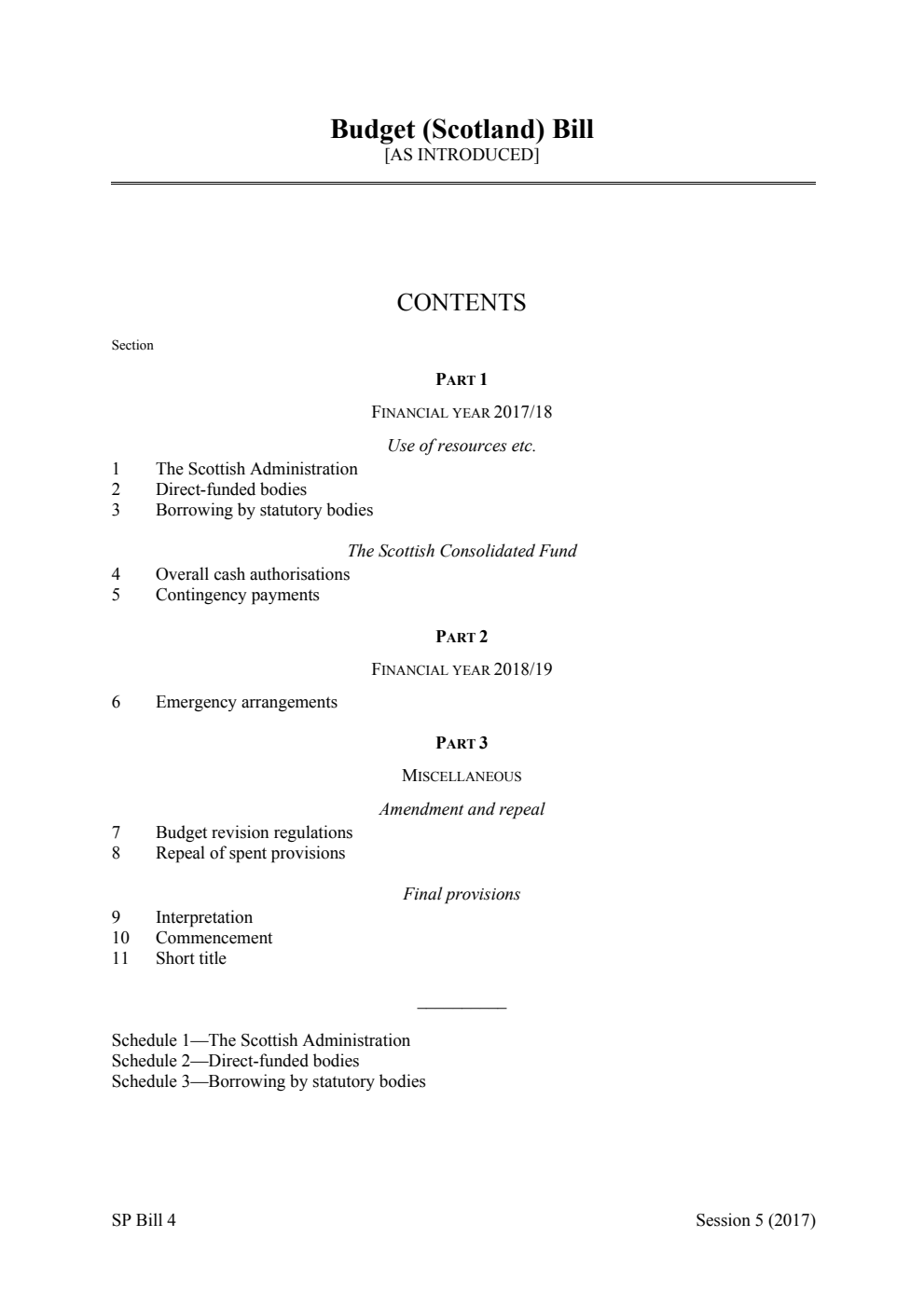 Budget (Scotland) Bill [as introduced]