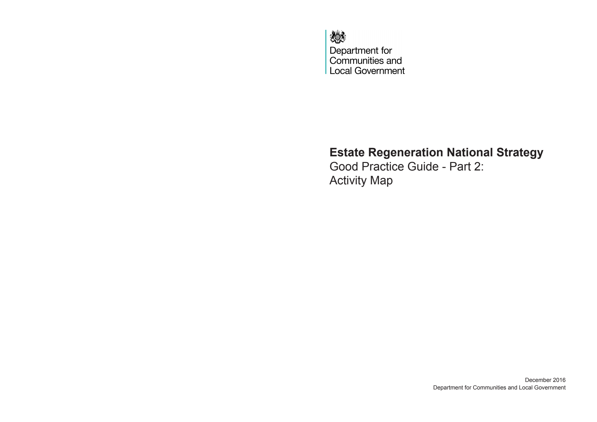 Estate Regeneration National Strategy. Good Practice Guide - Part 2: Activity Map
