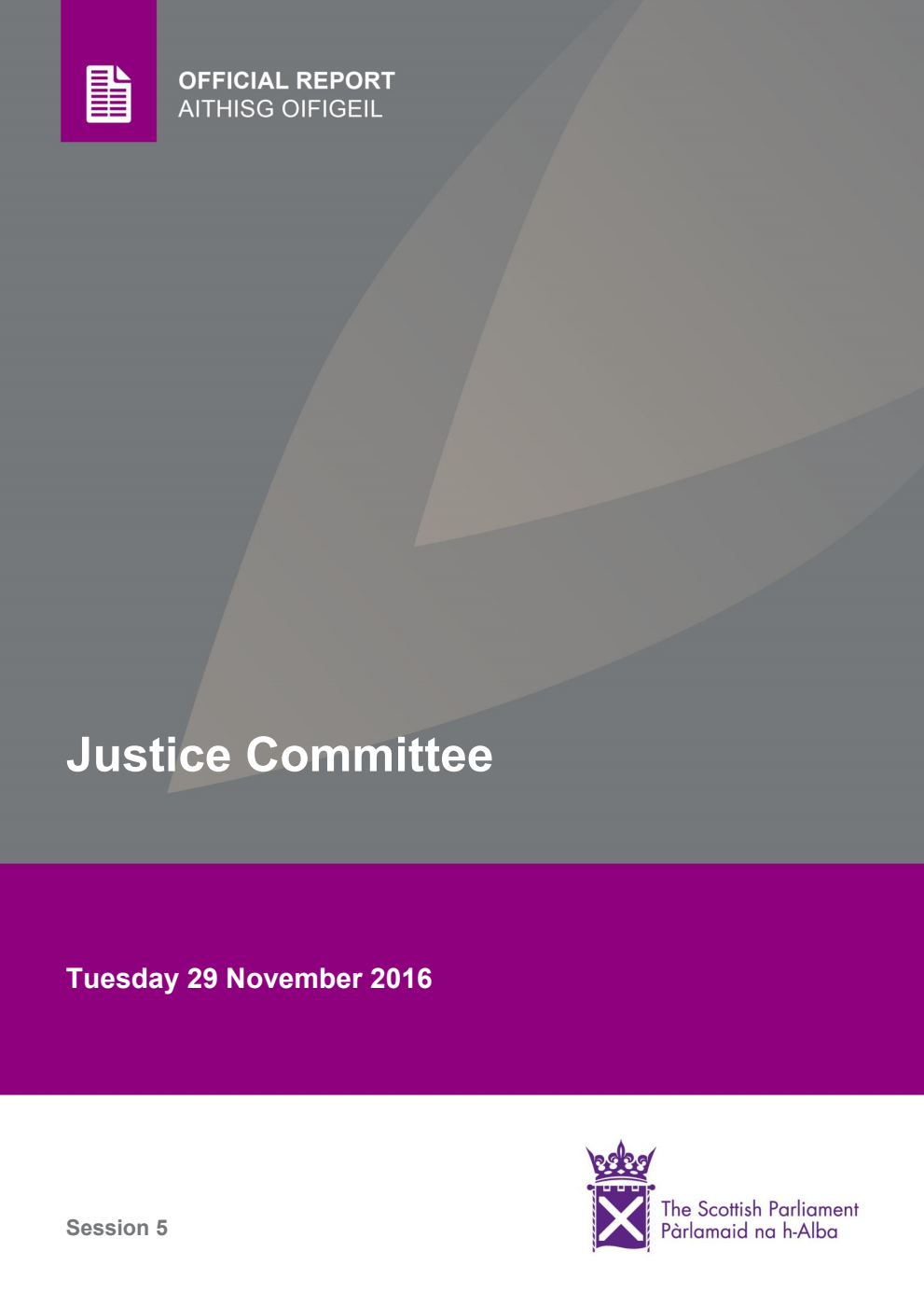 Justice Committee 11th Meeting 2016, 29 November 2016 [Final]