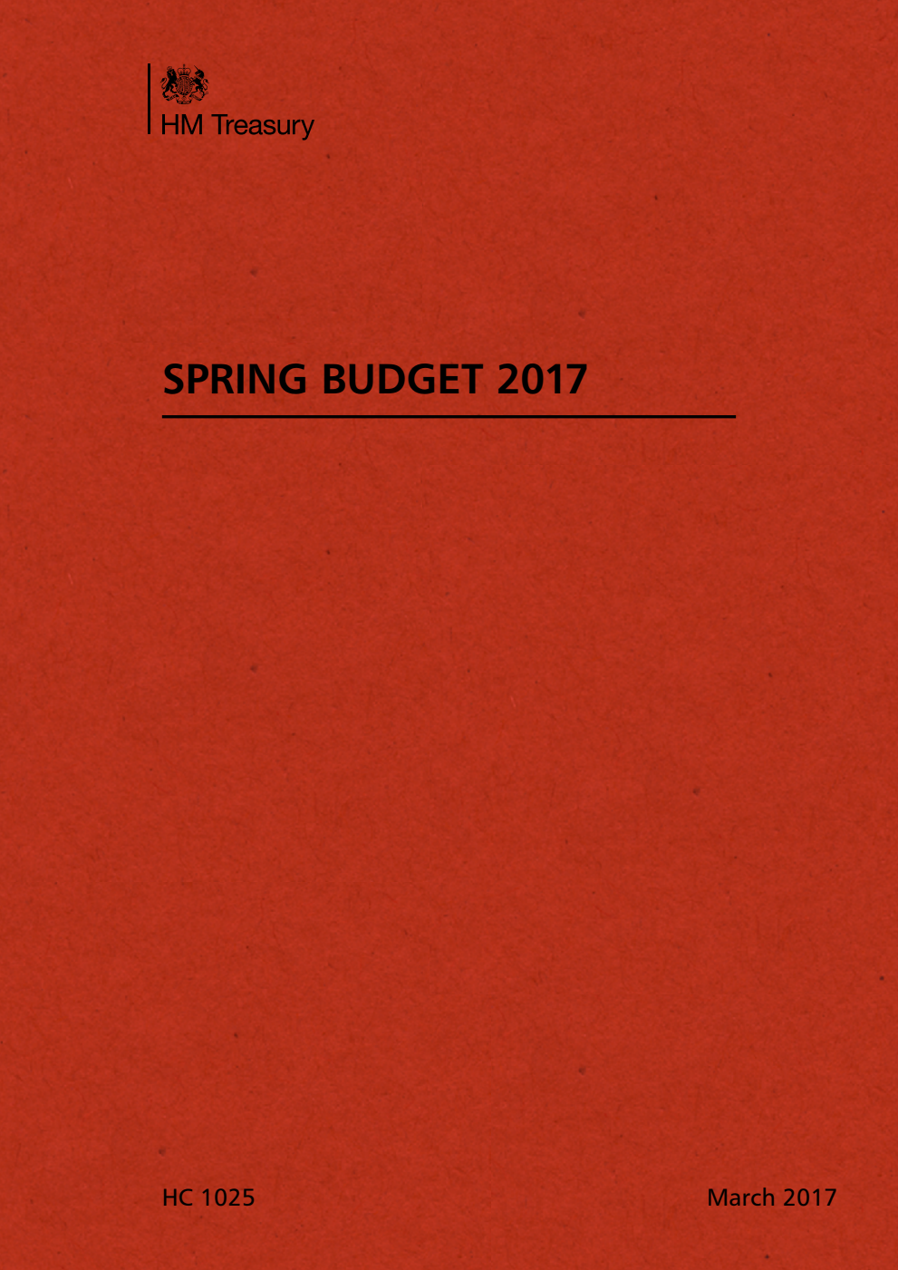 Spring Budget 2017