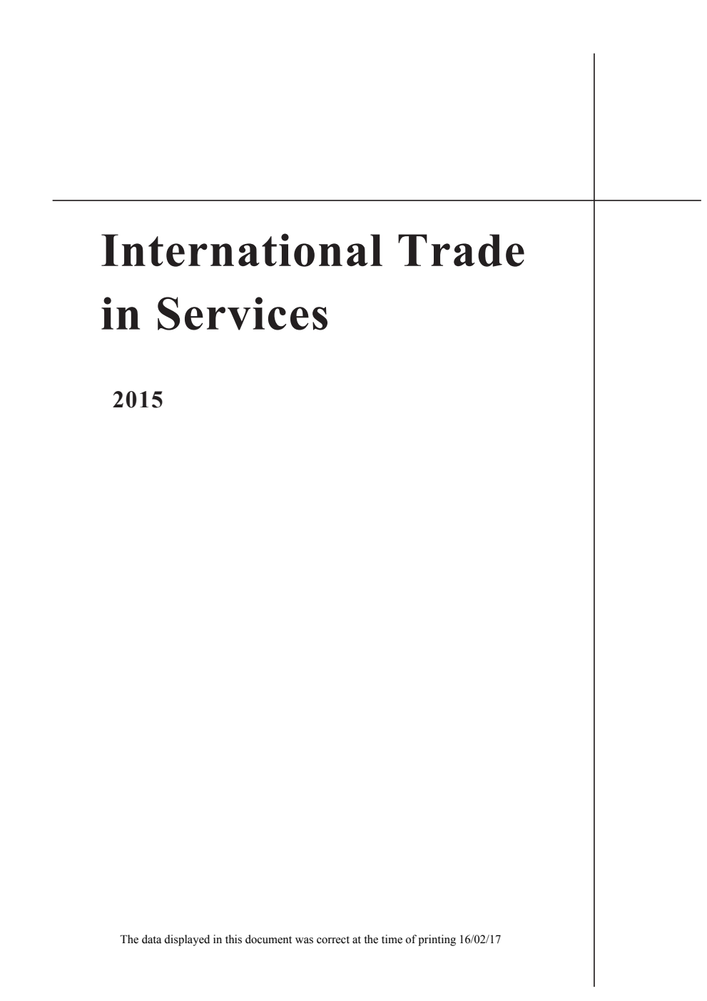 International Trade in Services 2015