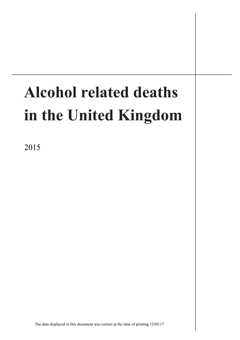 Alcohol related deaths in the United Kingdom 2015