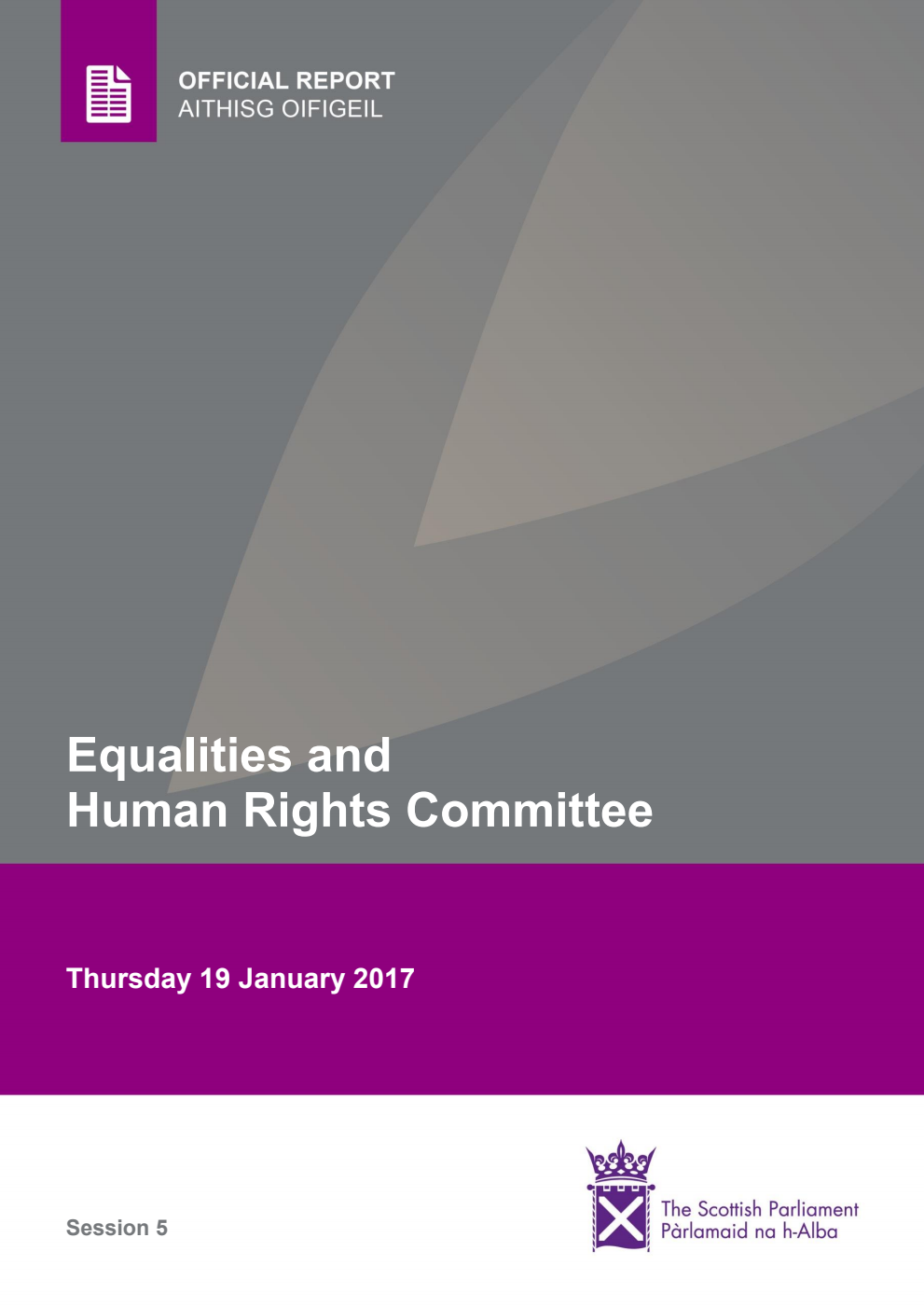 Equalities and Human Rights Committee 2nd Meeting 2017, 19 January 2017 [Final]