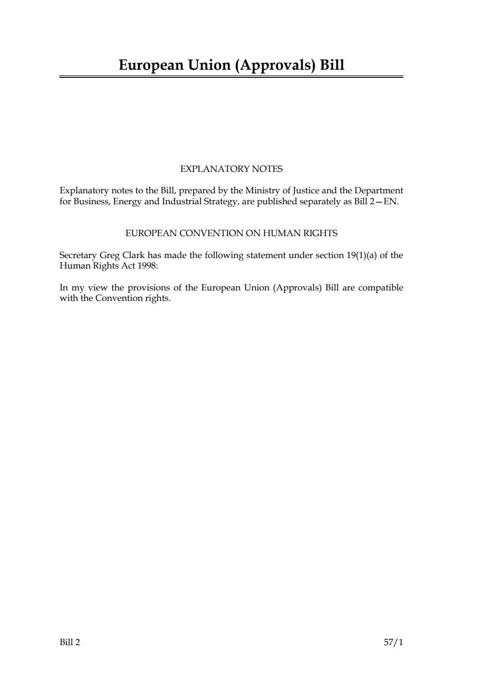 European Union (Approvals) Bill