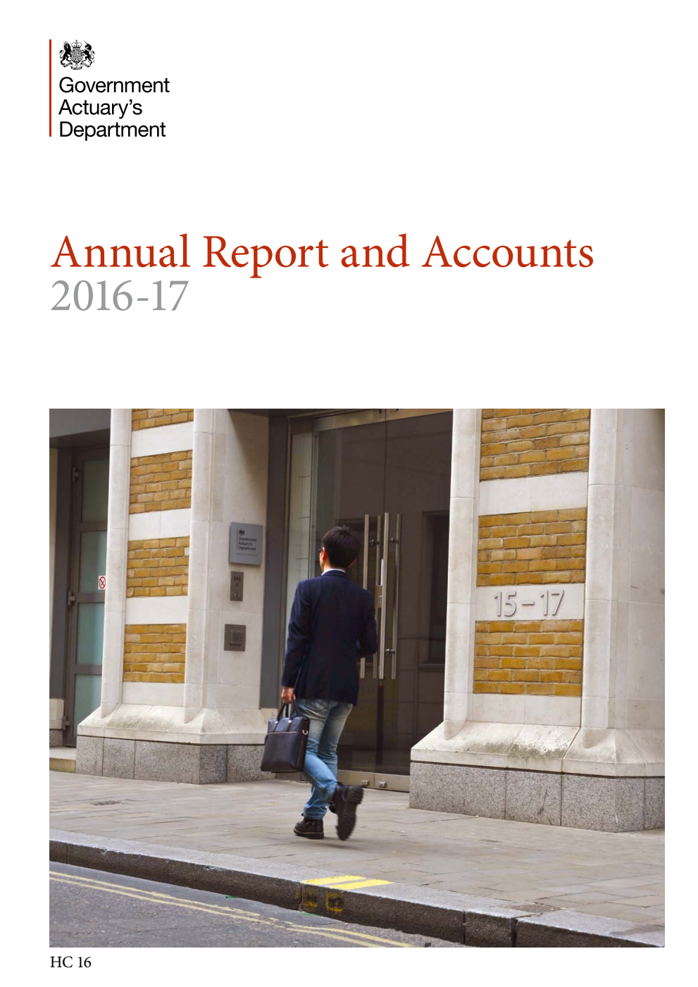 Government Actuary's Department Annual Report and Accounts 2016-17