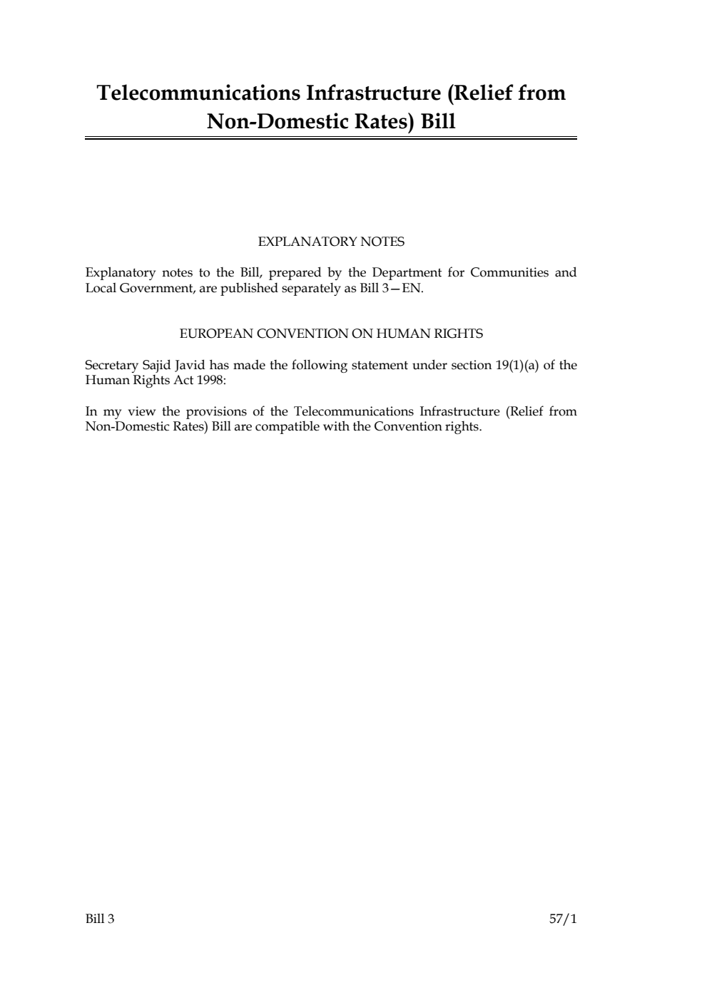 Telecommunications Infrastructure (Relief from Non-Domestic Rates) Bill