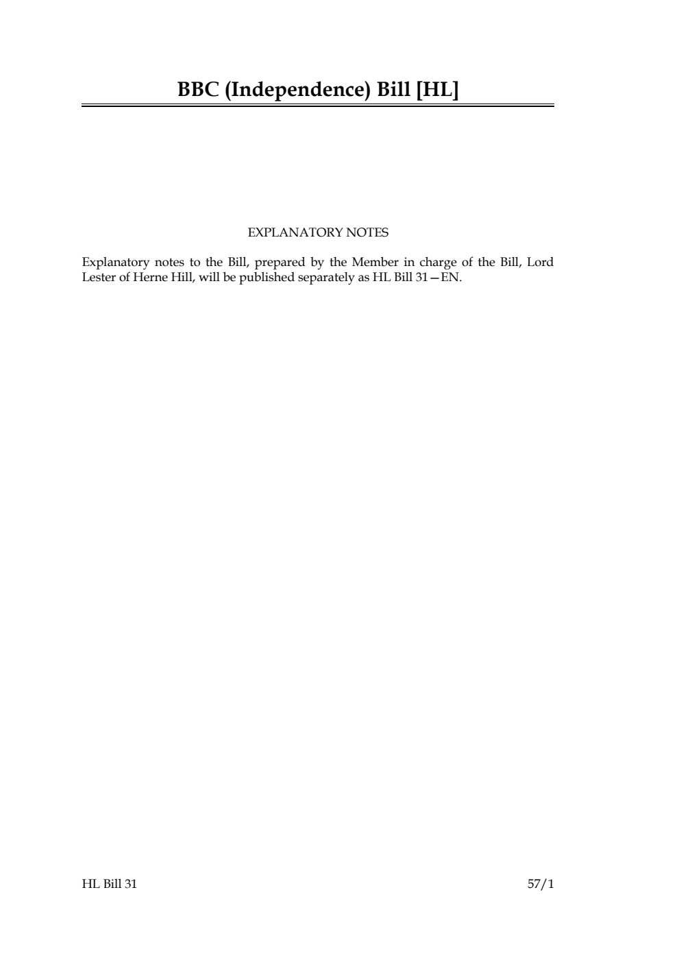 BBC (Independence) Bill