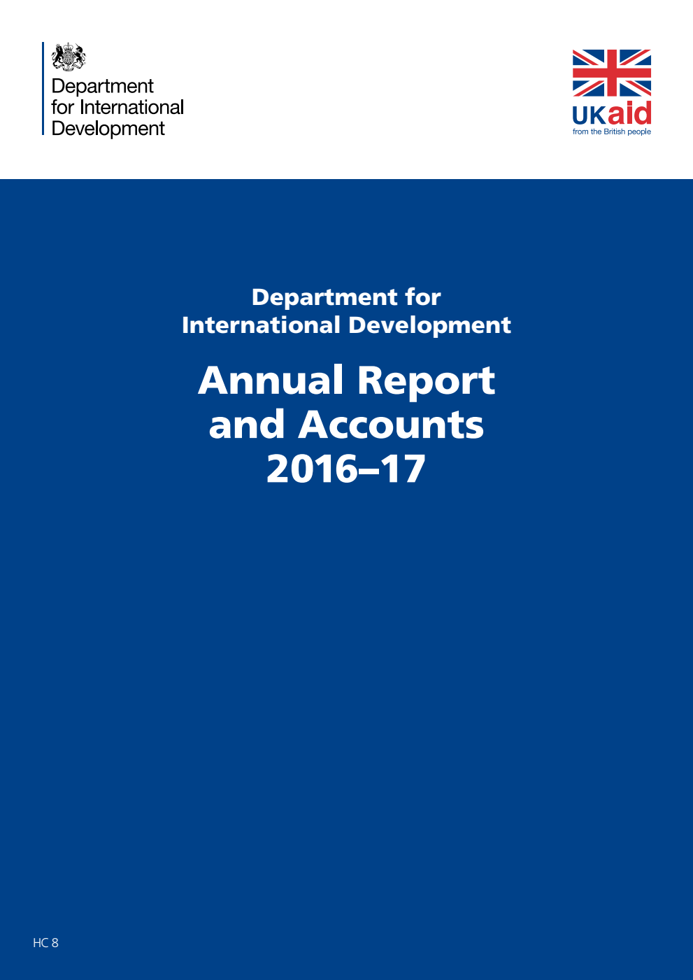 Department for International Development Annual Report and Accounts 2016–17