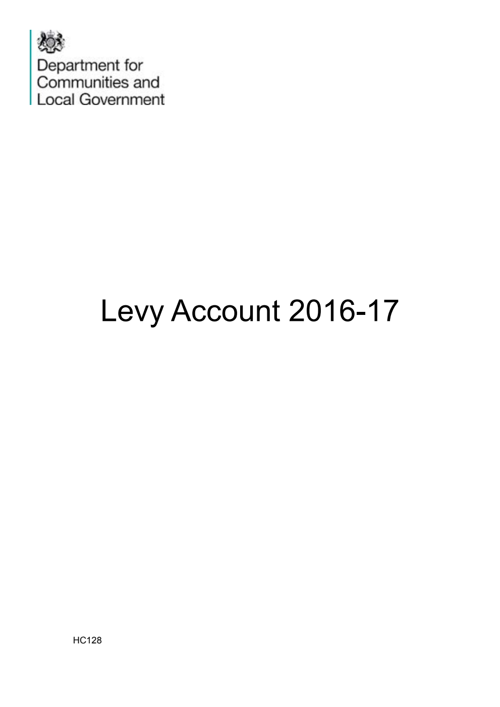 Levy Account 2016-17