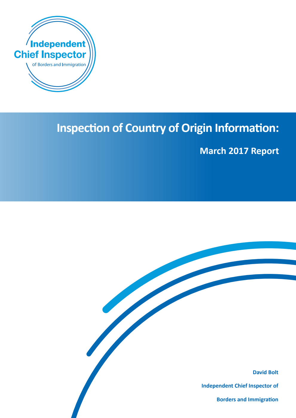 Inspection of Country of Origin Information March 2017 Report
