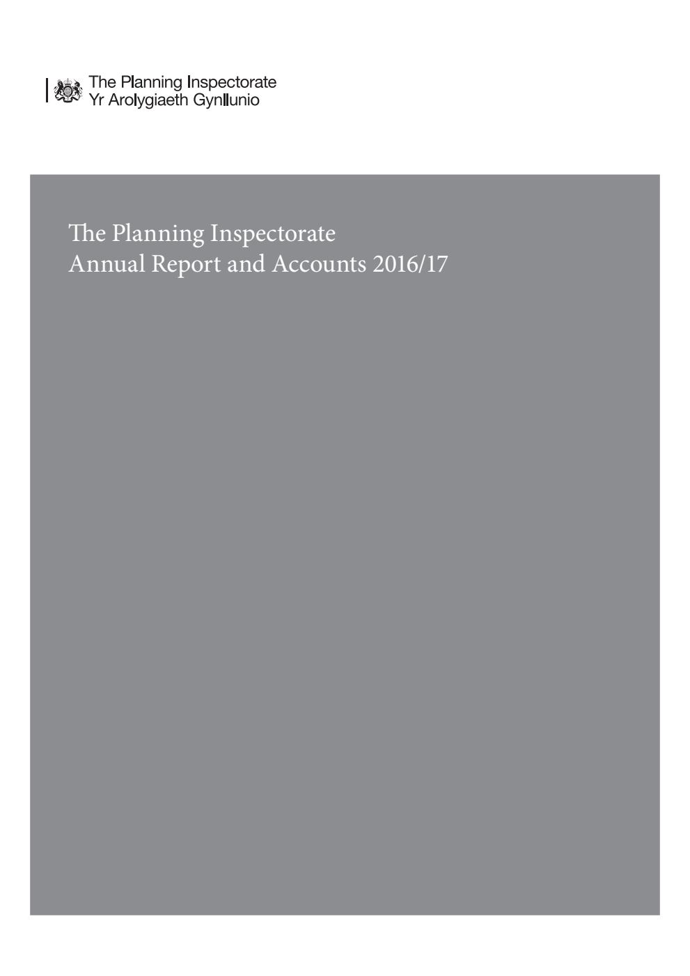 The Planning Inspectorate Annual Report and Accounts 2016-17 