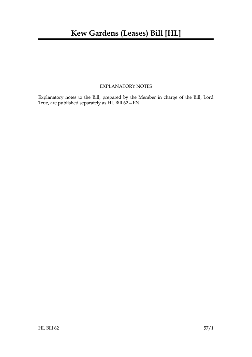 Kew Gardens (Leases) Bill