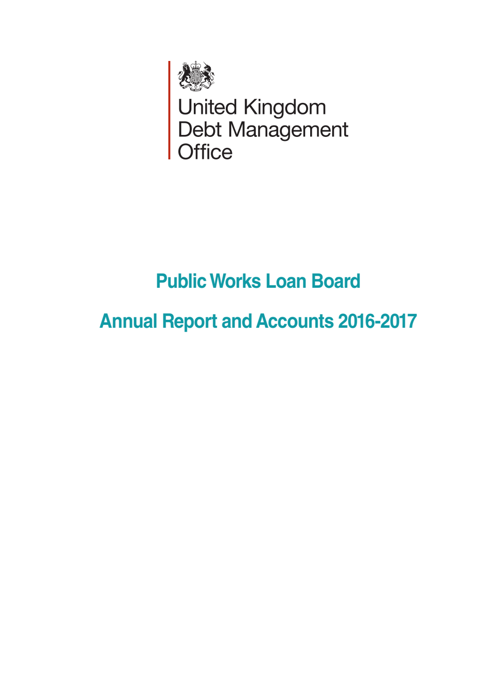 Public Works Loan Board Annual Report and Accounts 2016-2017