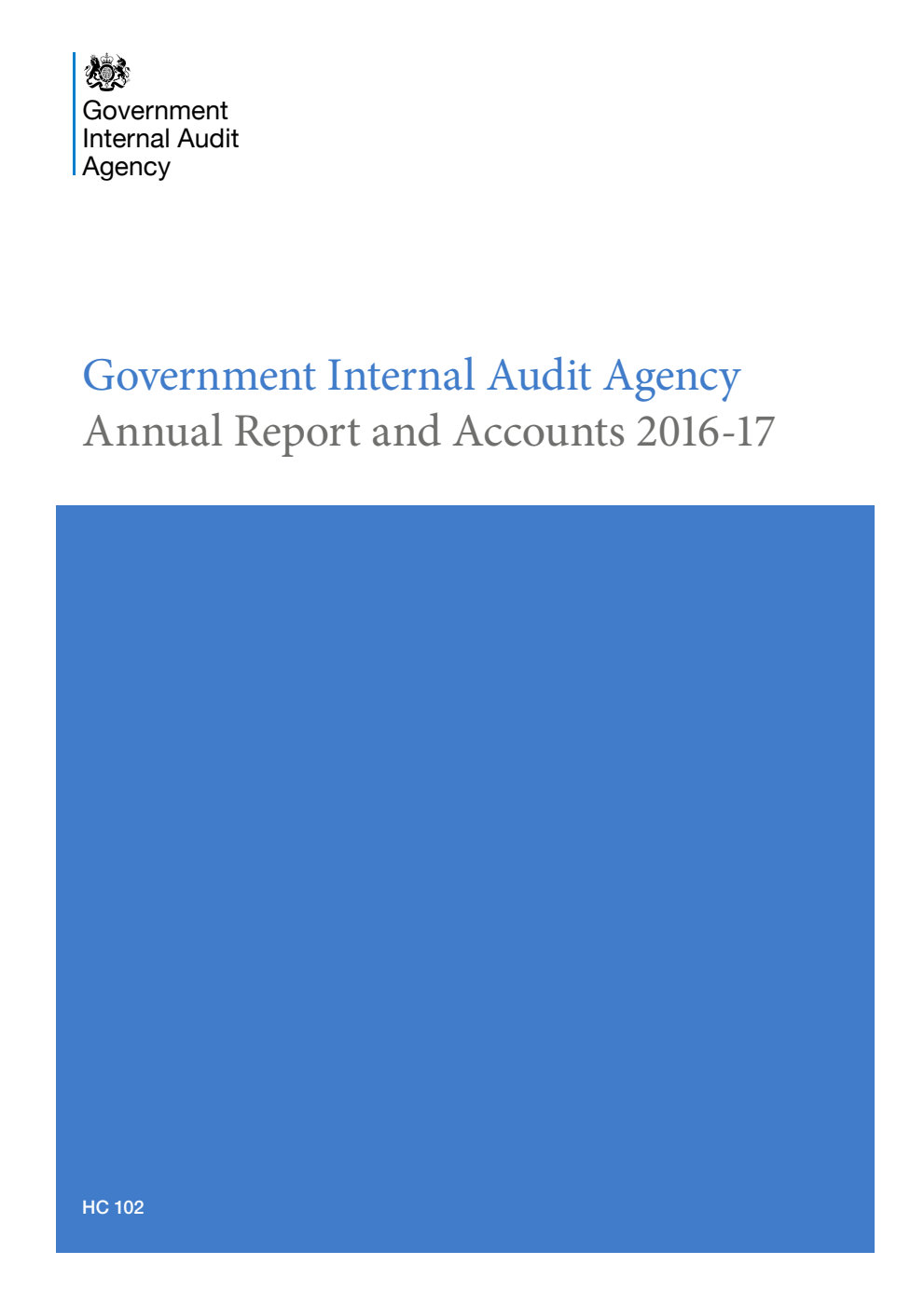 Government Internal Audit Agency Annual Report and Accounts 2016-17