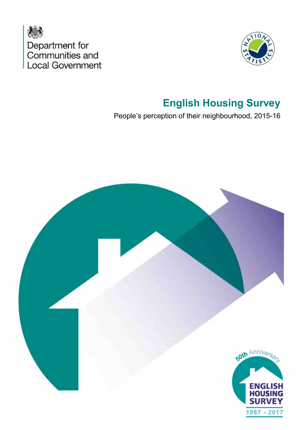 English Housing Survey : people's perception of their neighbourhood 2015-16