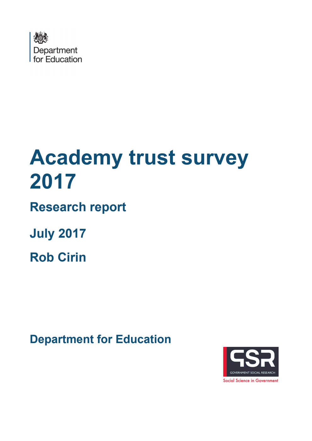 DFE-RR713 Academy trust survey 2017
