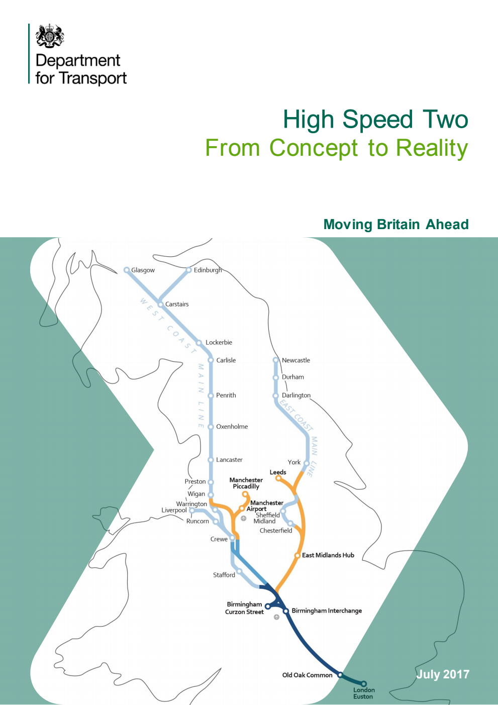 High Speed Two. From Concept to Reality. Moving Britain Ahead