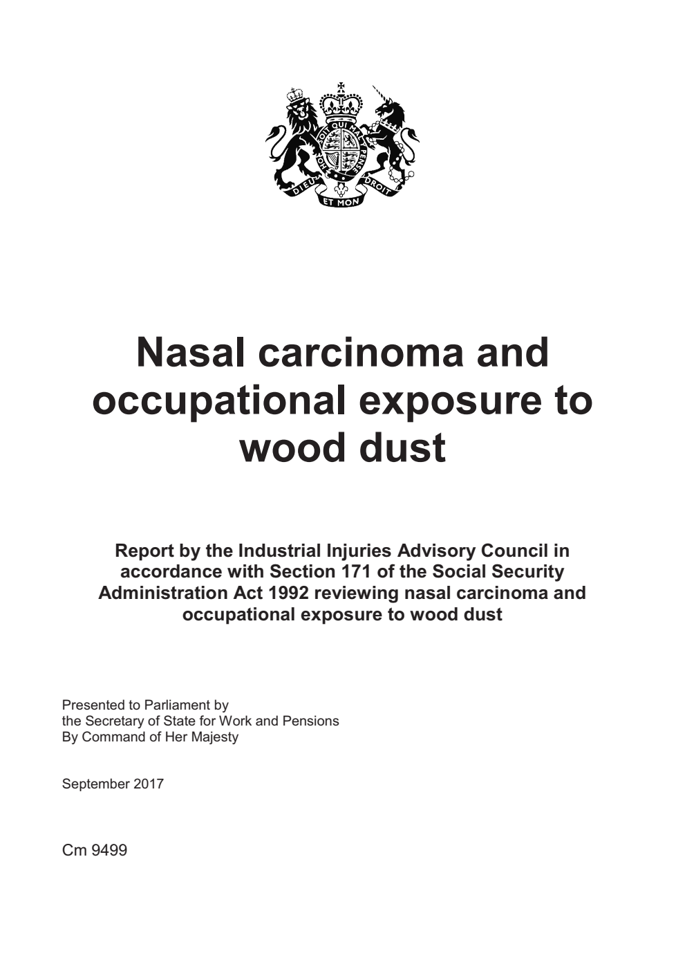 Nasal carcinoma and occupational exposure to wood dust