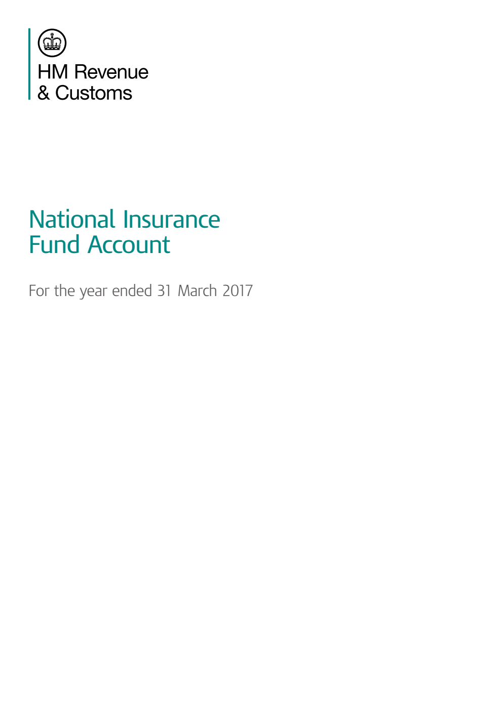 Great Britain National Insurance Fund Account for the year ended 31 March 2017