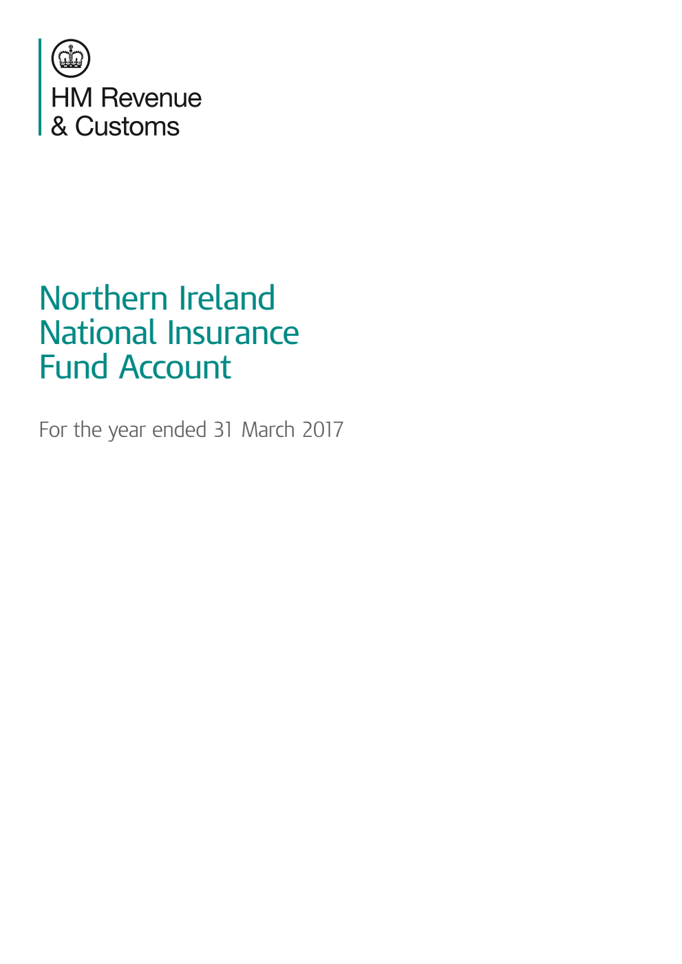 Northern Ireland National Insurance Fund Account for the year ended 31 March 2017