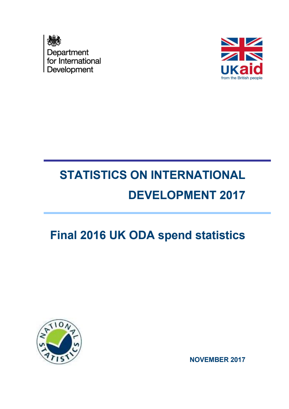 Statistics on International Development 2017